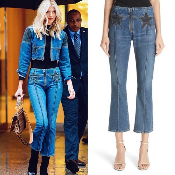 Jean Atelier Denim - JEAN ATELIER Annabelle Star Crop Flare Jeans- 27